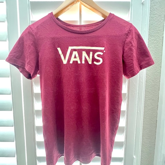 Vans Maroon Tshirt - Picture 1 of 3